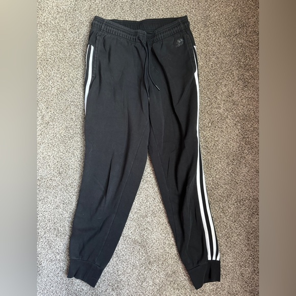 Adidas black jogger sweatpants - Picture 2 of 5